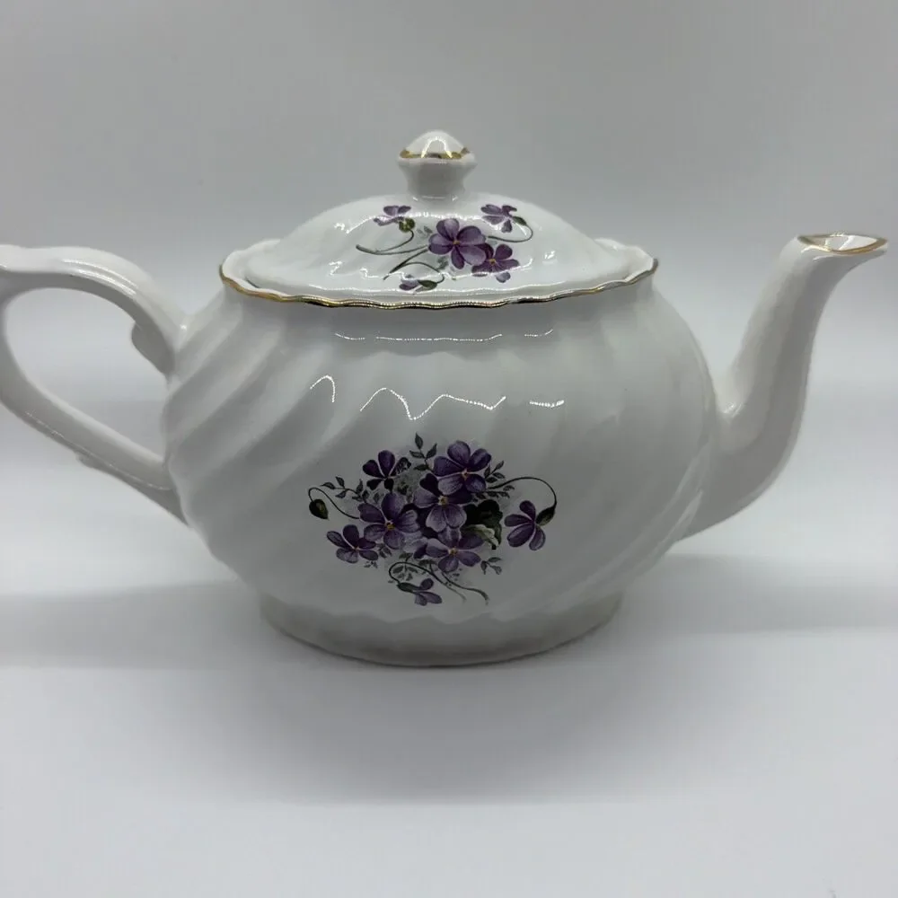 Arthur Wood & Son - 6432 - Violets Small Teapot - England